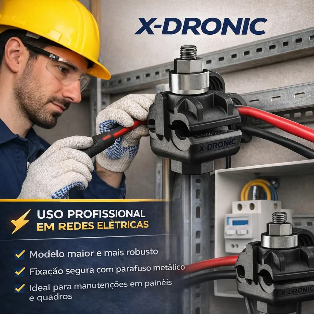 Kit Conector Derivação Perfurante X-Dronic para Cabos de 10mm a 120mm — imagem 5