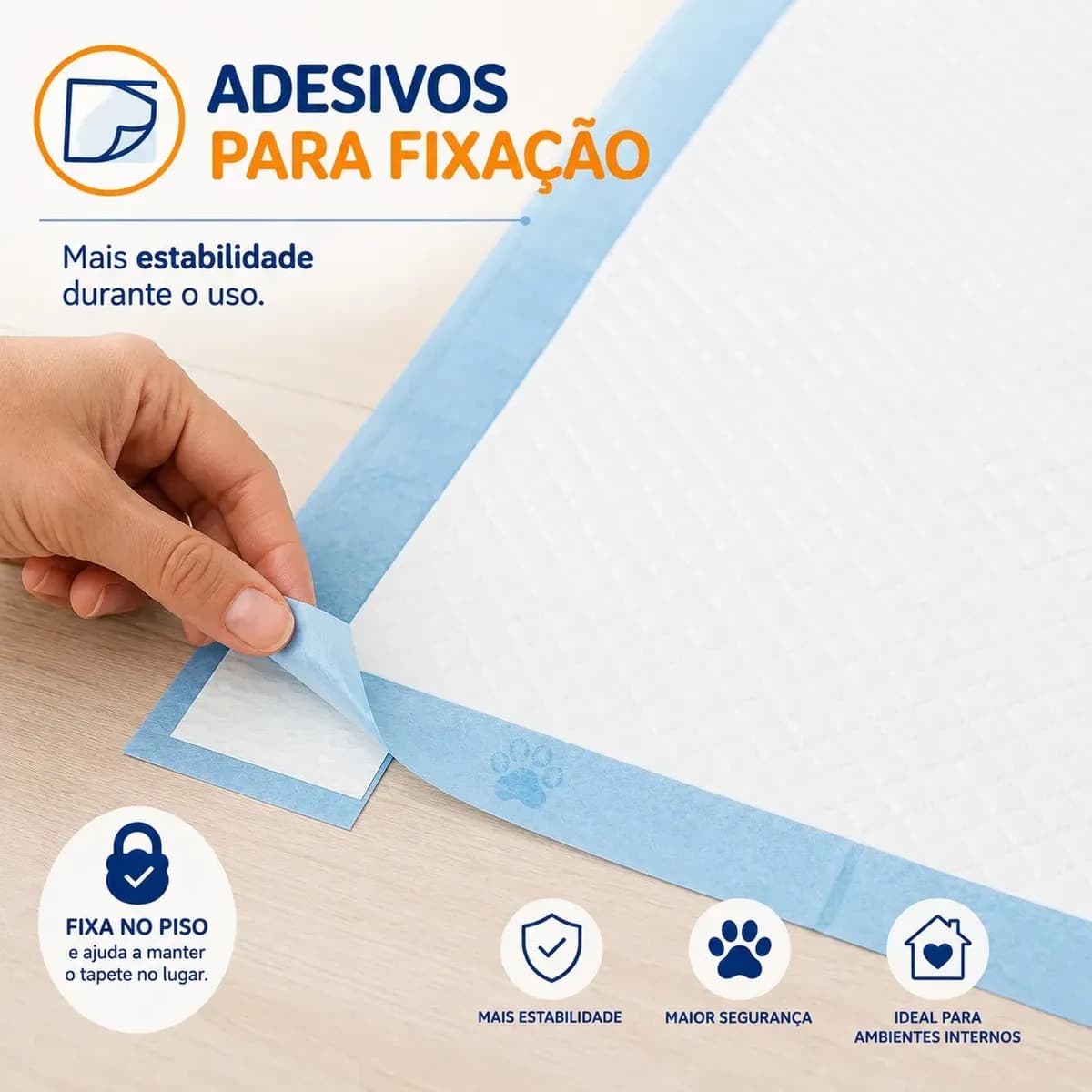 Tapete Higiênico para Cães Gatos Pets Manta Absorvente 50 Unidades 50x60 cm Absorção Rápida PawSoft Premium — imagem 4