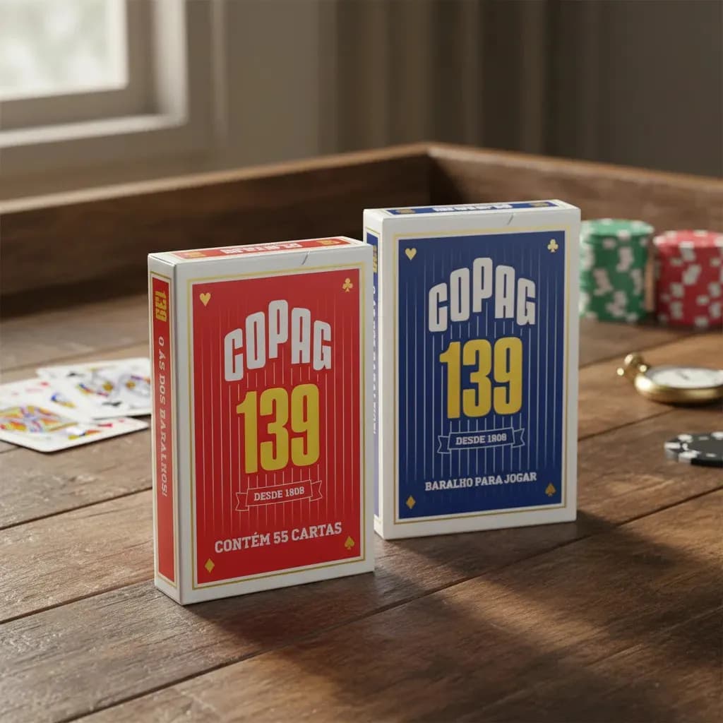 Kit 2 Jogo Baralho Profissional Copag 139 55 Cartas — imagem 4