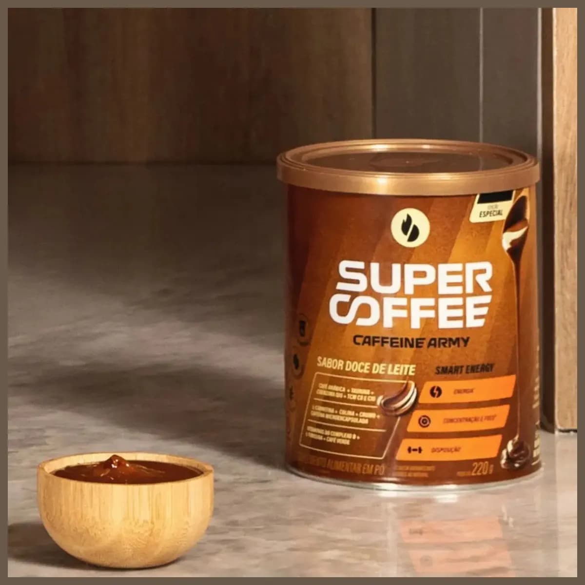 Supercoffee 3.0 Super Coffee (220g) - Caffeine Army Sabor Doce De Leite — imagem 3