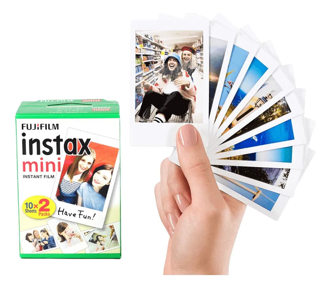Filme Foto Intantânea Fujifilm Instax Mini Pack Com 20 Fotos Cor Branco — imagem 3