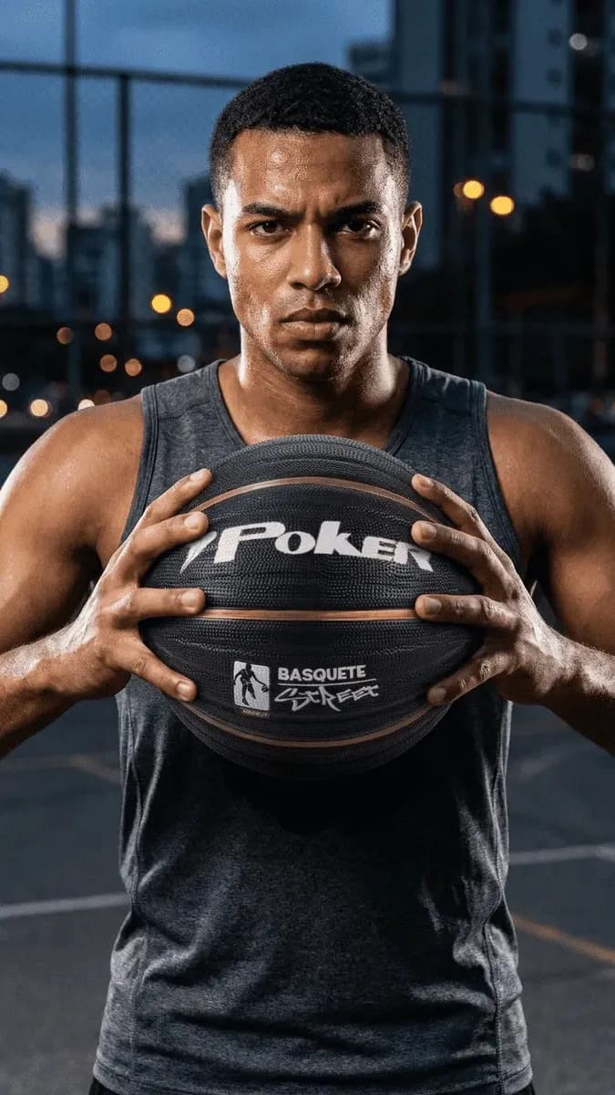 Bola De Basquete Poker Street N°7 Pt/dou — imagem 4
