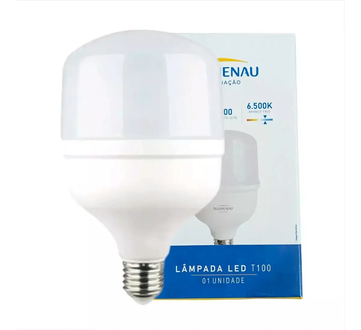 Kit 2 Lâmpadas LED 30W Blumenau Bulbo E27 Branco Frio 6500K 2400lm — imagem 2