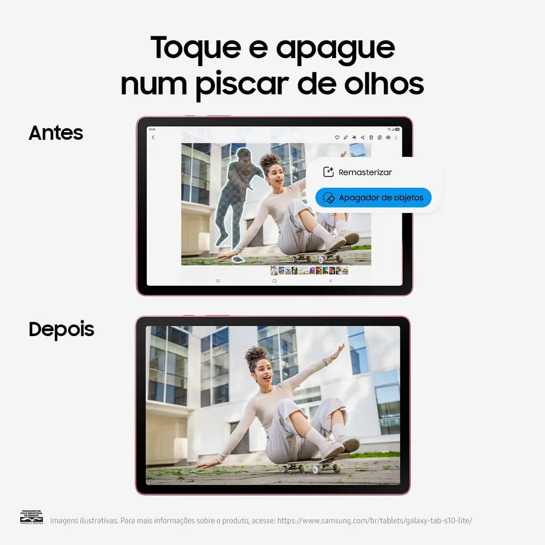 Tablet Samsung Galaxy Tab S10 Lite WiFi, 128GB, 6GB RAM, Tela 10.9", S Pen e Capa Smartbook Cover Inclusas Vermelho — imagem 6