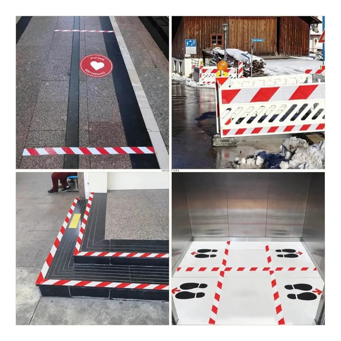 Faixa Refletiva Para-choque Caminhão 2,40m Vermelho Prata — imagem 5