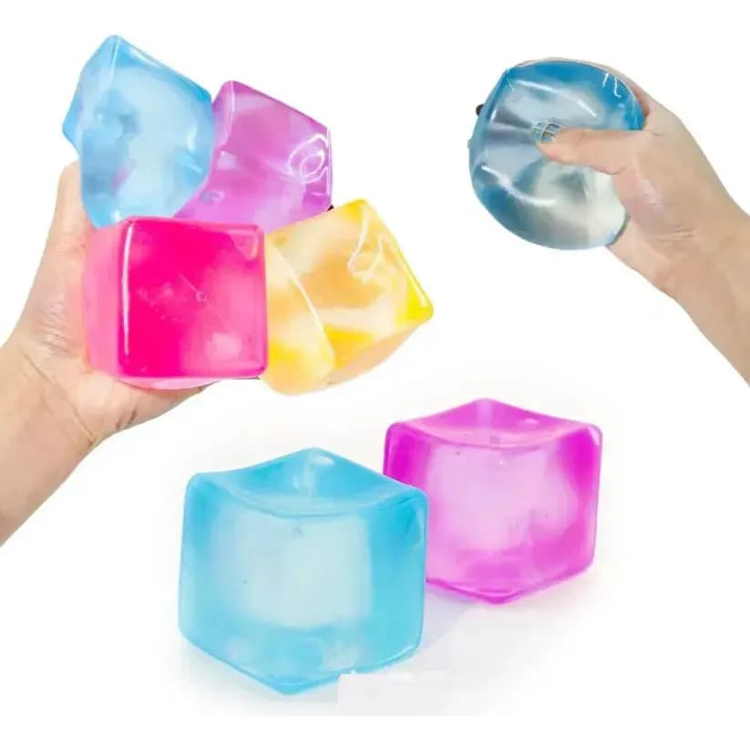 Brinquedo Anti Estresse Needoh Nice Cube Bola Relaxante Azul — imagem 4