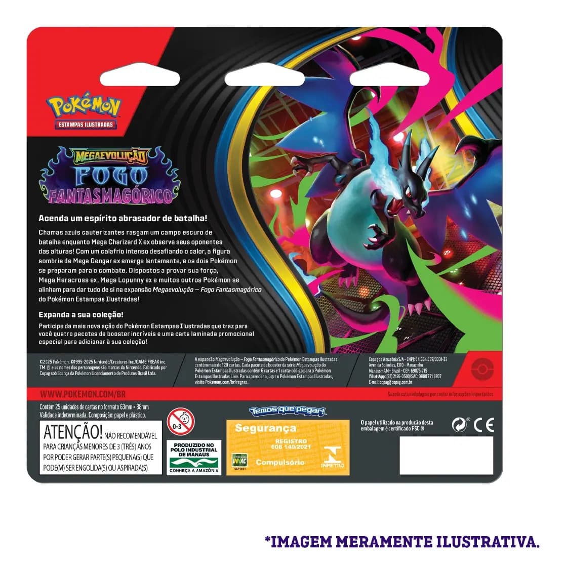 Blister Quádruplo Pokémon Fogo Fantasmagórico Me02 Weavile ou Sneasel — imagem 2