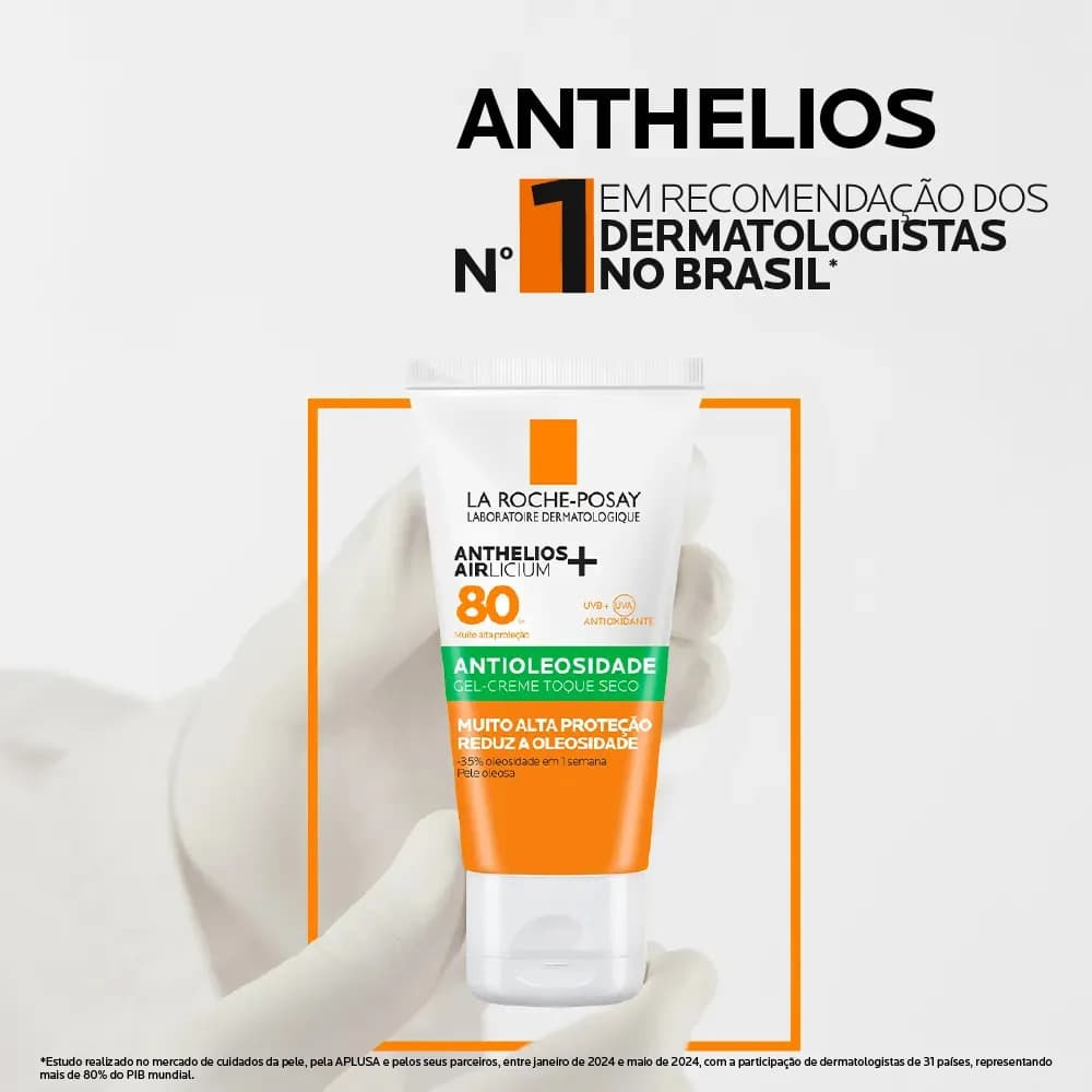 Protetor Solar Facial Antioleosidade FPS 80 Anthelios La Roche-Posay 40g — imagem 6