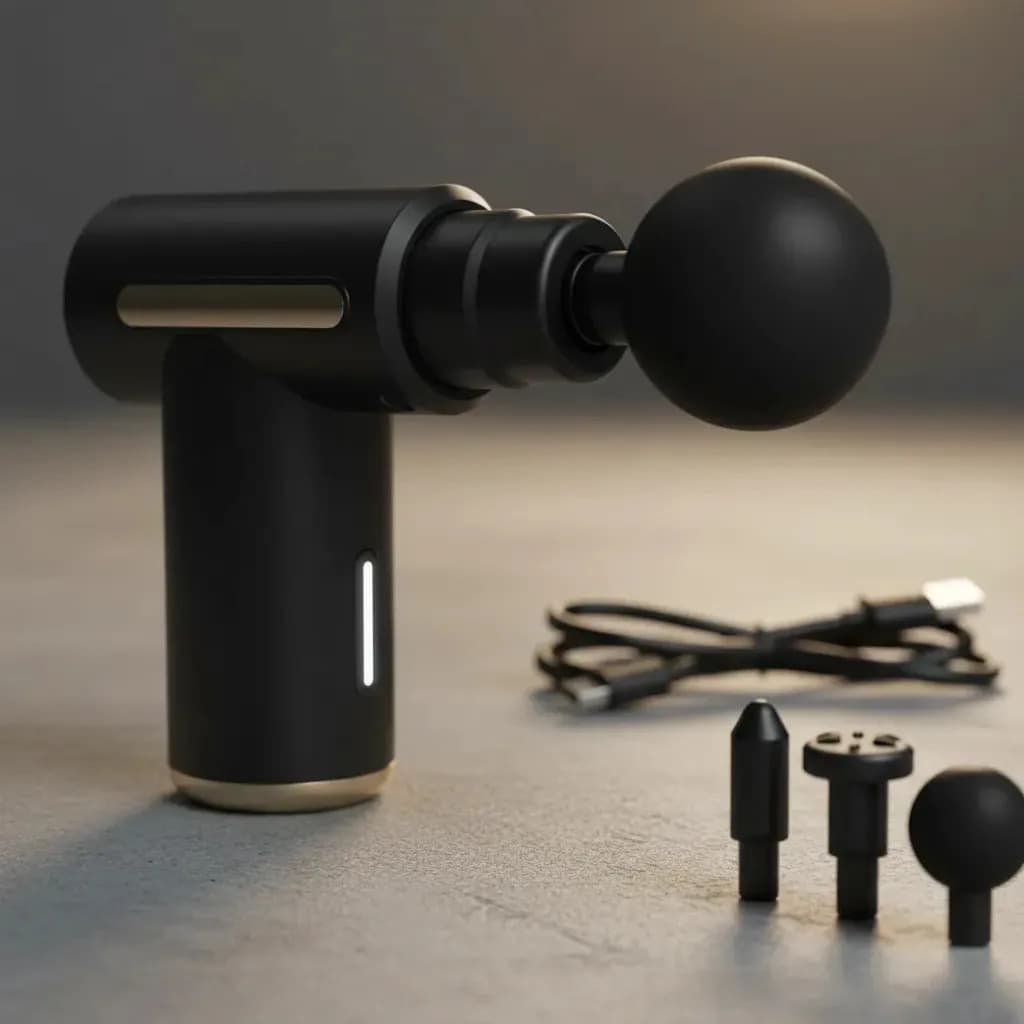 Massageador Elétrico Muscular Pistola Fisioterapia Cor Preto — imagem 3