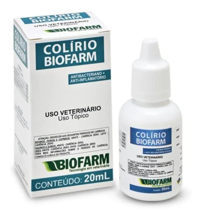 Colírio Biofarm 20ml Antibac+antinflam