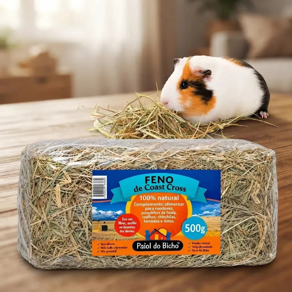 Feno Natural Paiol do Bicho para Roedores Hamster Coelho — imagem 2