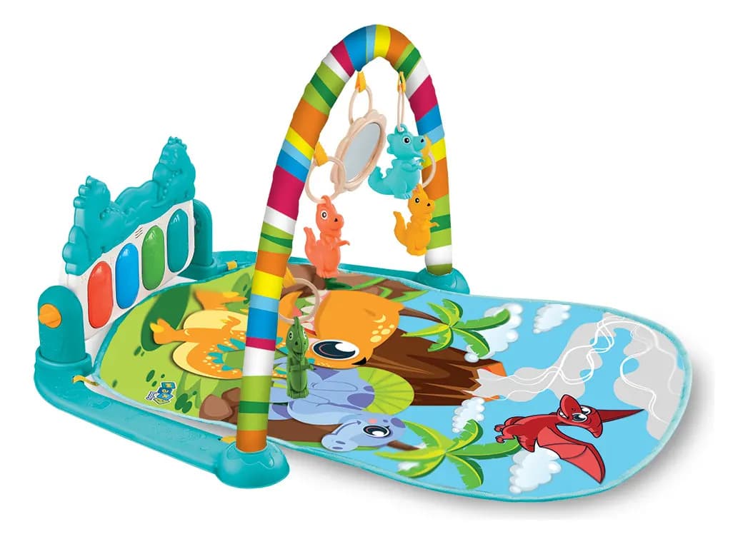 Tapete de Atividades Para Bebê Piano Play Funny Dino Maxi Baby — imagem 2