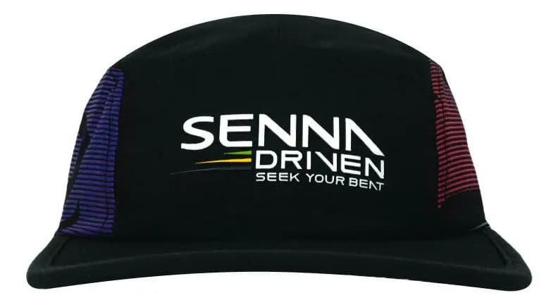 Boné Ayrton Senna "Seek Your Beat" para Homens e Mulheres, Preto em Algodão