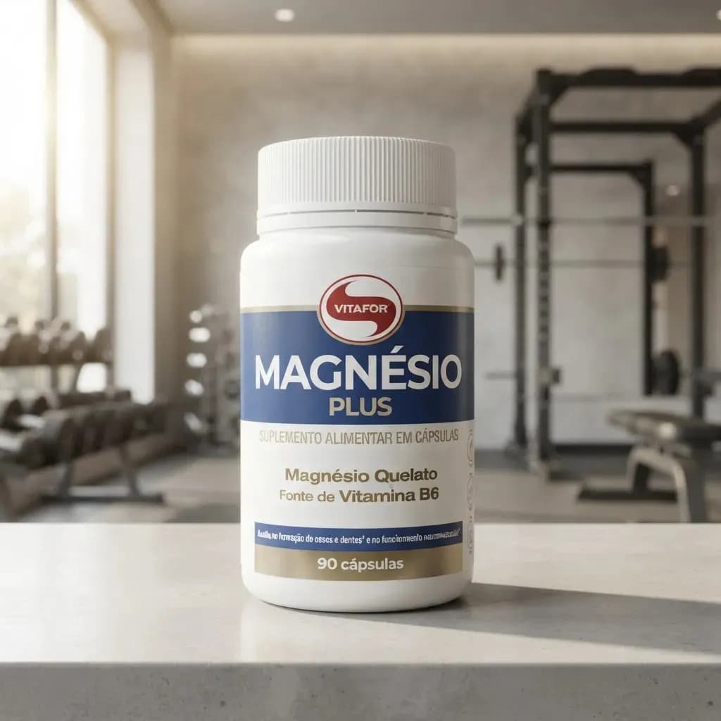 Bisglicinato De Magnésio Vitafor Magnésio Plus 90 Capsulas Sem Sabor — imagem 5
