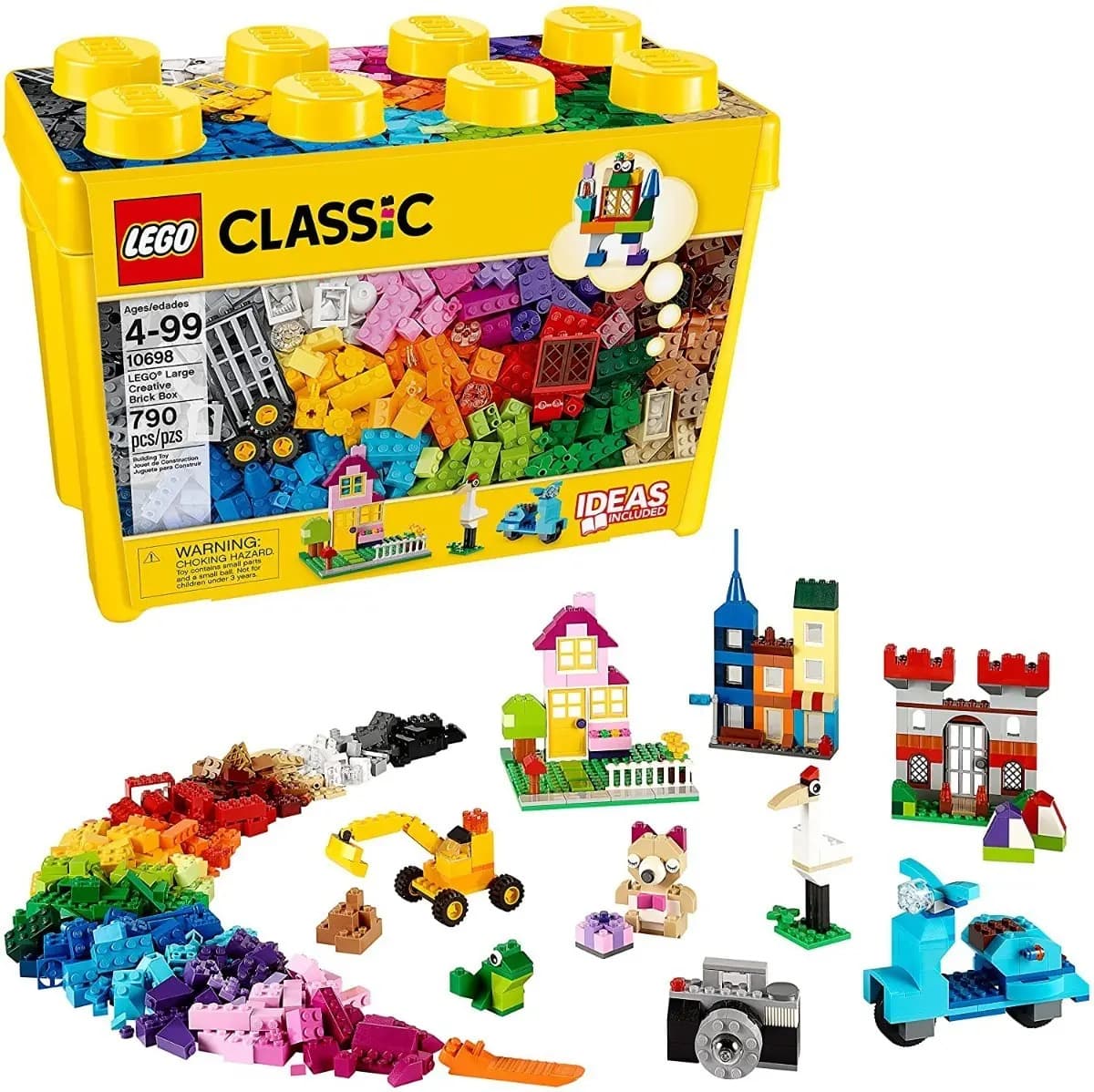 Kit Caixa Grande De Peças Criativas Classic 10698 Com 790 Peças Lego — imagem 4