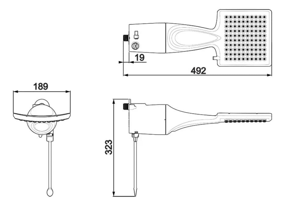 Ducha Eletrônica Lorenzetti Loren Shower Ultra 7500W 220V Branco — imagem 2