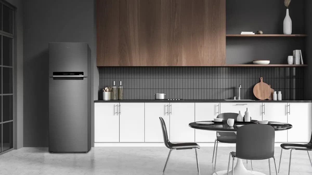 Geladeira com freezer inverter Midea Frost Free Duplex MDRT533EVD461 con capacidad de 394L inox — imagem 2