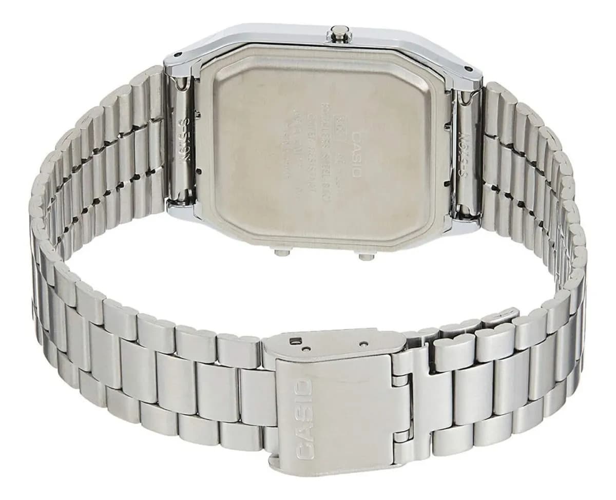 Relógio Casio Unissex Vintage Prata Aq-230a-1dmq — imagem 3