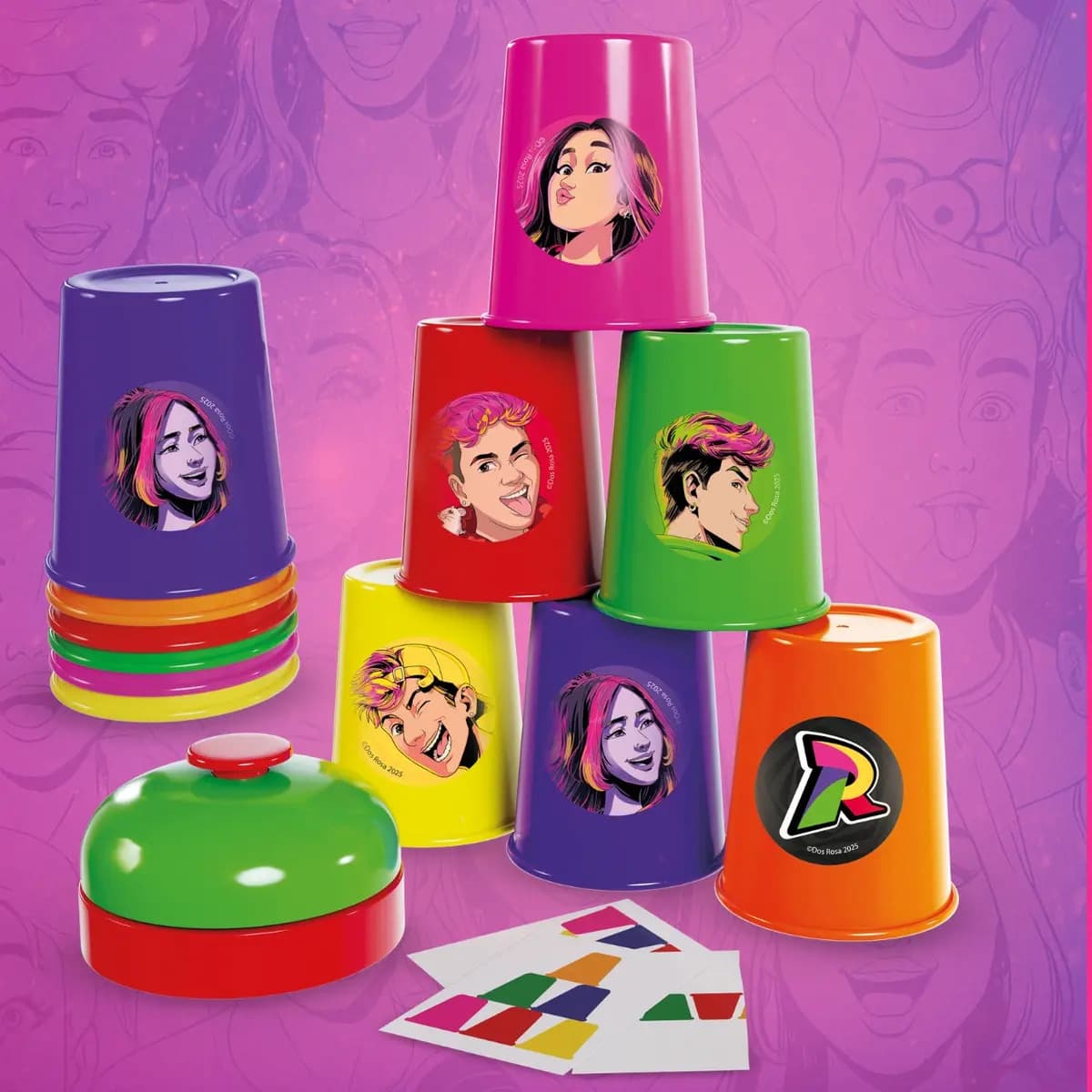 Brinquedo Batalha Dos Copos Dos Rosa Jogo Infantil Educativo — imagem 3