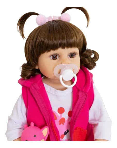 Adora Bebê Reborn Bonecas Realista De Silicone Menina 48 Cm — imagem 3
