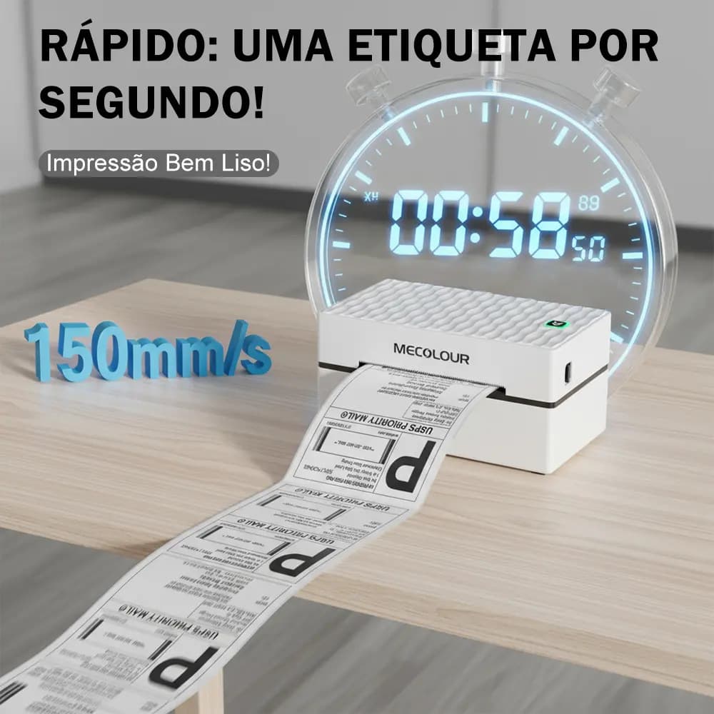 Impressora Térmica Mecolour GD41 Impressora De Etiquetas Bluetooth Impressora Etiquetadora Portatil Logística — imagem 3