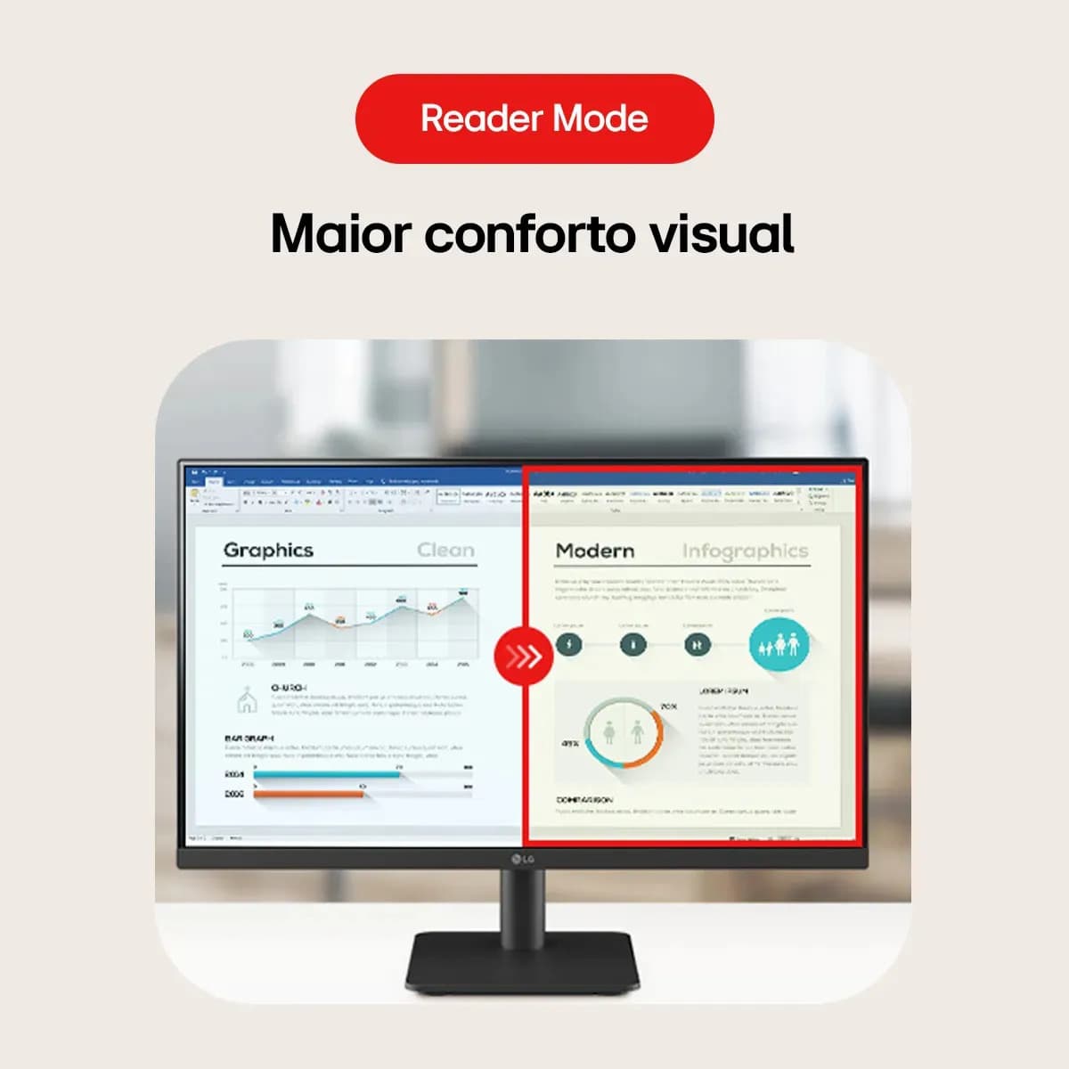Monitor PC Gamer LG 24”- IPS, Full HD, 100Hz, HDMI, Preto - 24MS500-B — imagem 4
