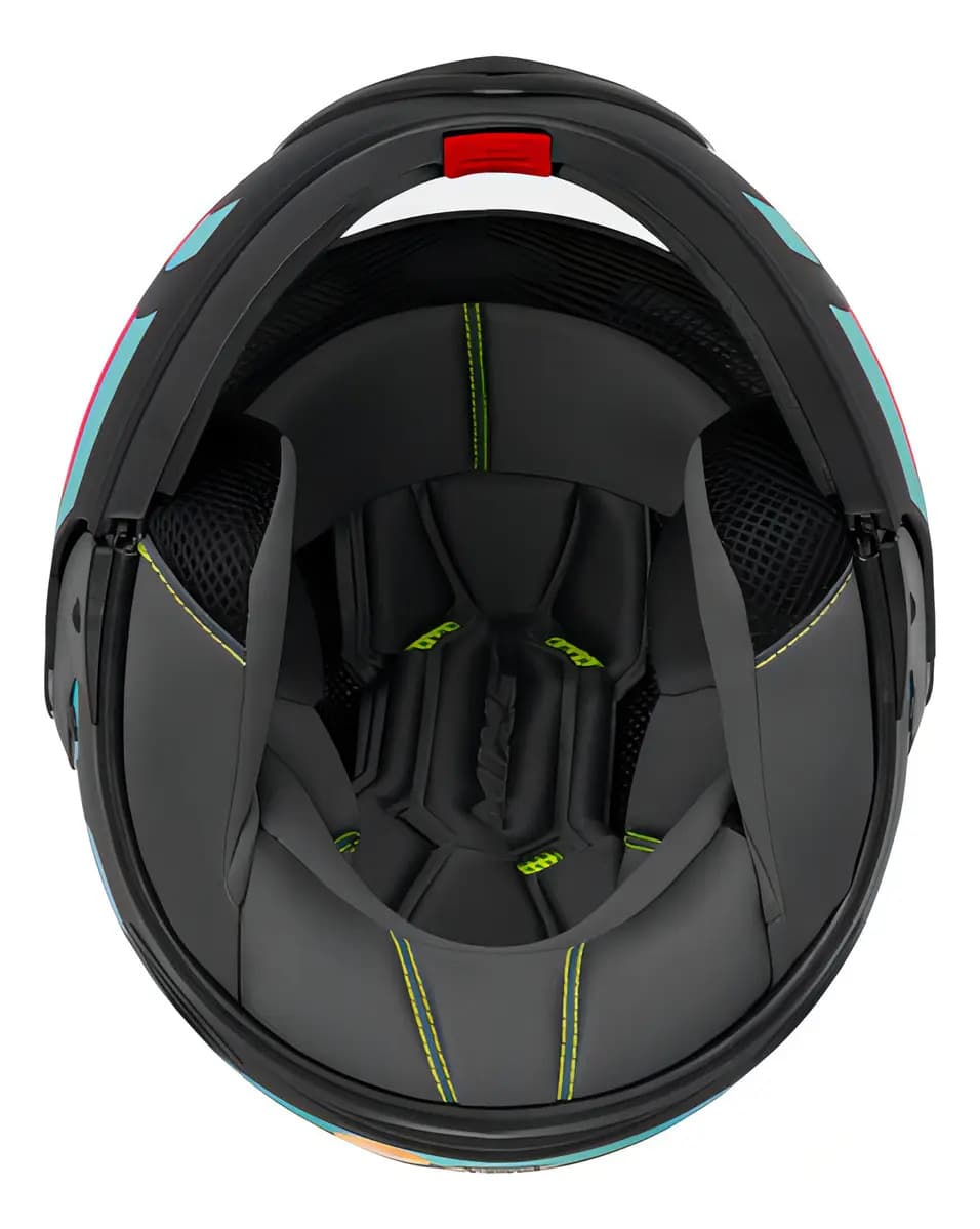 Capacete Robocop Escamoteável Fechado Mixs Gladiator Delta S Cor Azul Rosa Brilhante Tamanho do capacete 60 — imagem 5