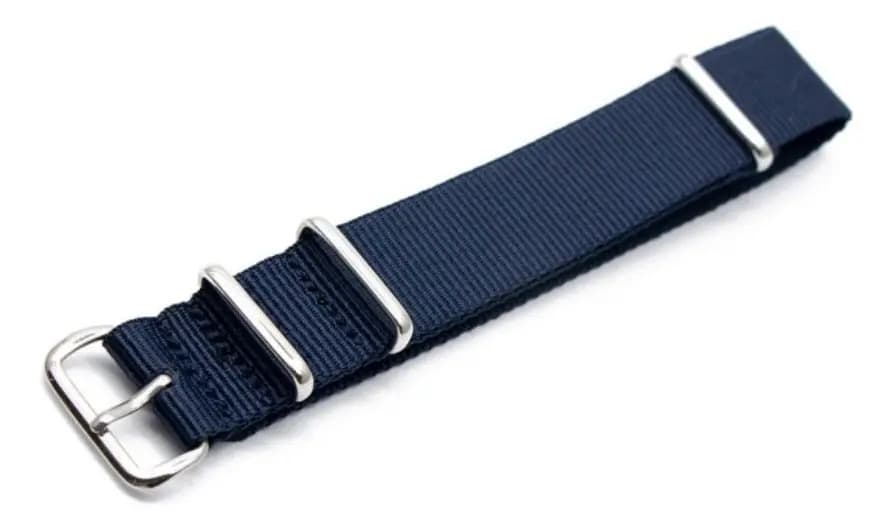 Poolsy pulseira nato zulu nylon militar cor azul escuro 20mm — imagem 5