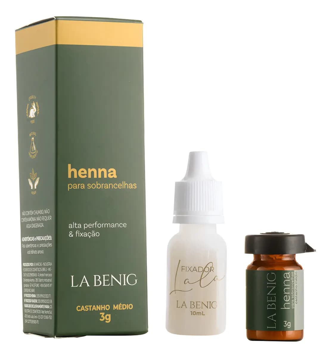 Henna Alta Fixação Profissional 2,5g - La Benig