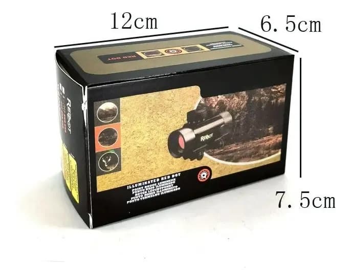 Mira Holográfica cruz com ponto luminoso vermelho e verde 1x40 Belifou 11mm E 22mm — imagem 5