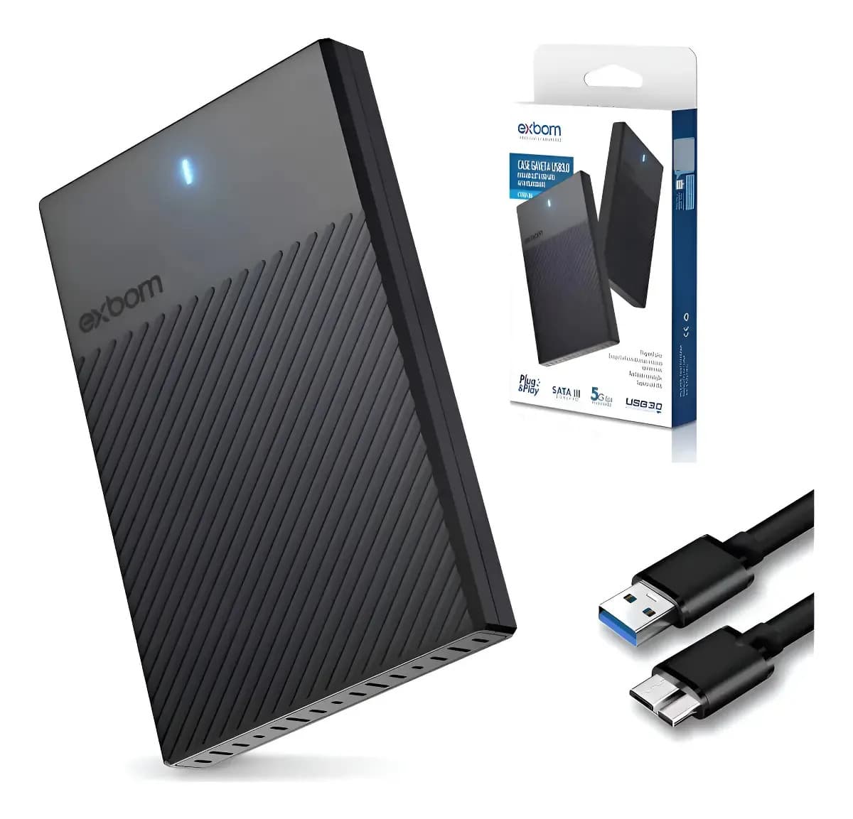Hd Externo 500gb Portátil Usb 3.0 Para Notebook Ps4 Ps5 Xbox One E Series Ideal Para Games E Dados Compatível Com Consoles E Pc Preto — imagem 2