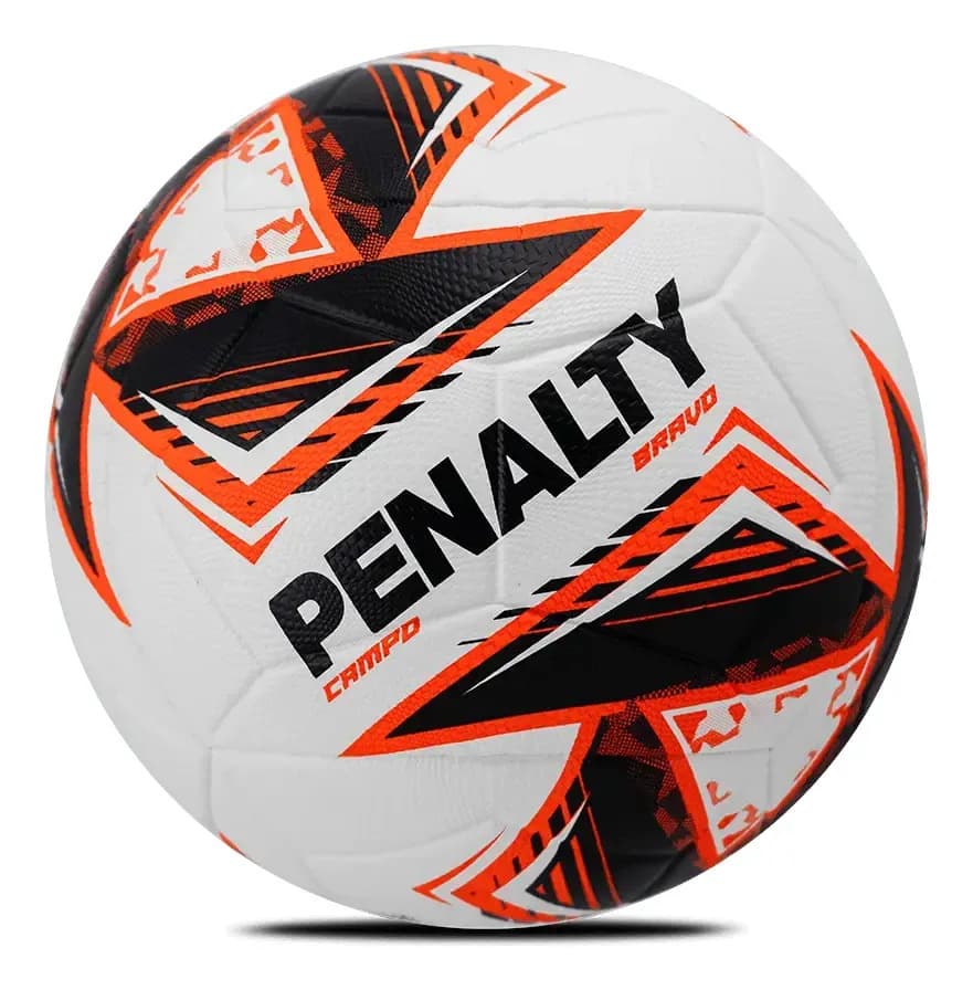 Bola De Futebol De Campo Penalty Bravo Xxv Cor Laranja — imagem 3