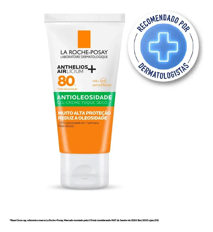 Protetor Solar Facial Antioleosidade FPS 80 Anthelios La Roche-Posay 40g — imagem 2