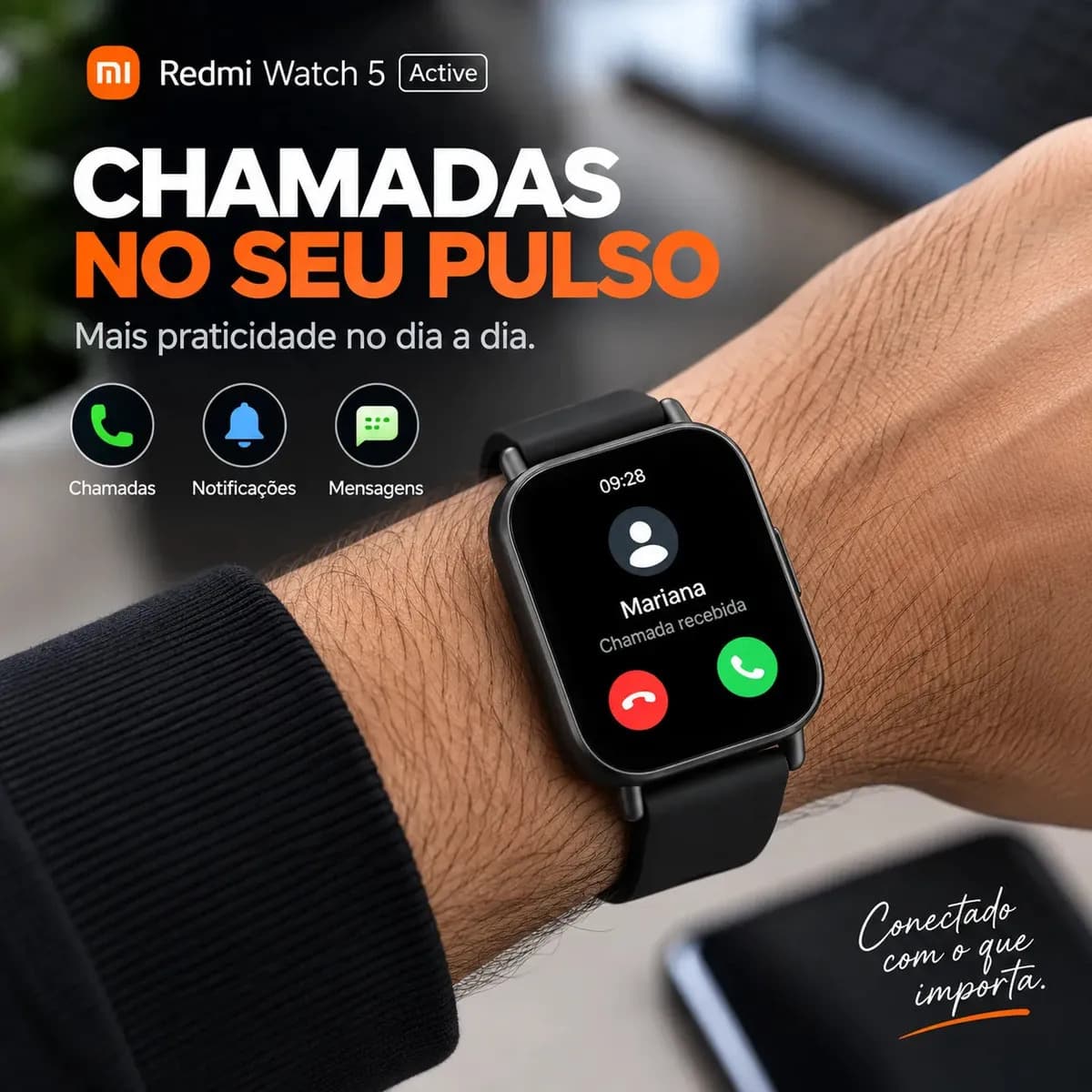 Smartwatch Xiaomi Redmi Watch 5 Active Tela Lcd 2.00 Preto — imagem 4