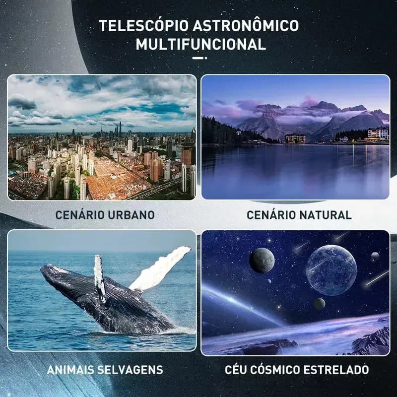 Telescópio Refrator SZR F36050 com Aproximação até 90x e Tripé — imagem 6