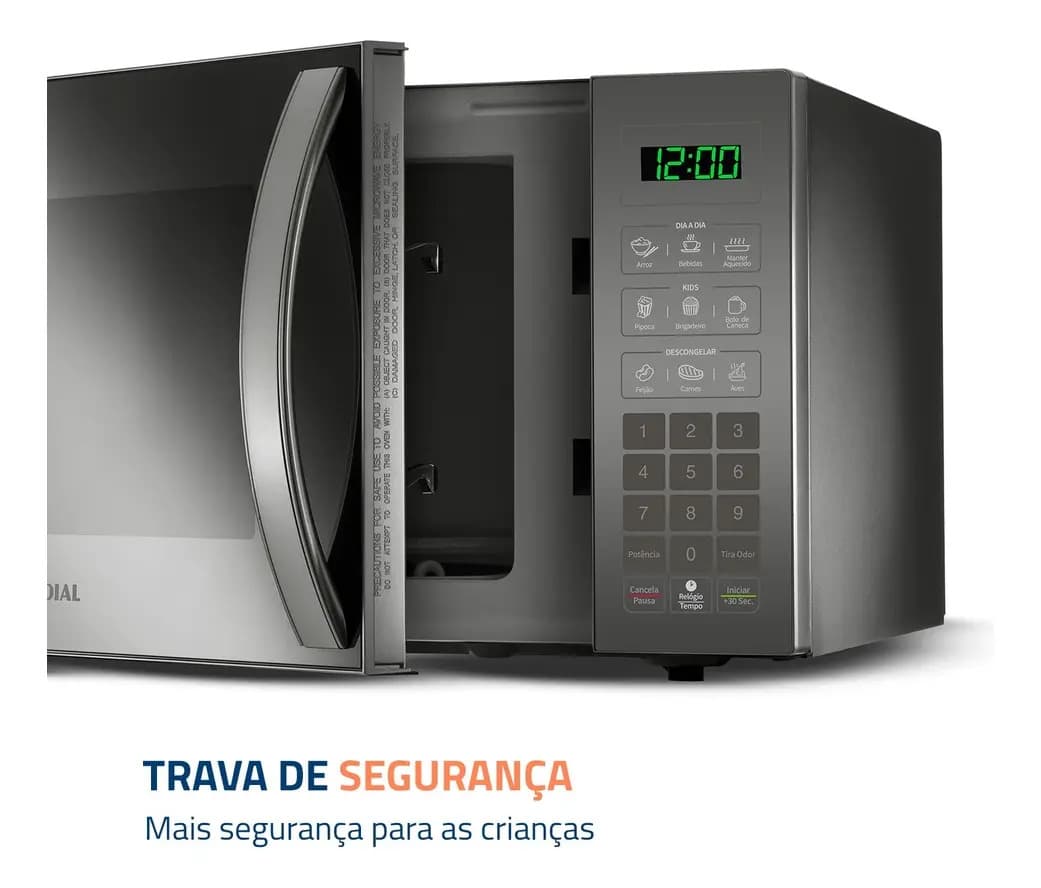 Micro-ondas Mondial 1400W MO-02-34-E Espelhado 110V — imagem 5