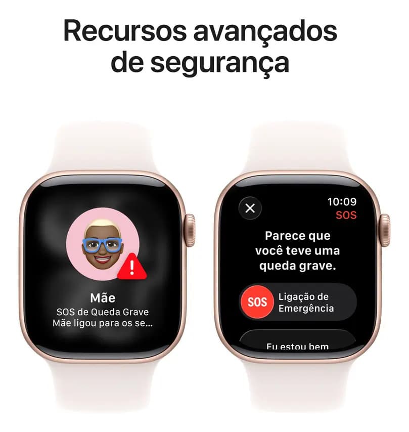 Apple Watch Series 11 GPS - Caixa cor de ouro rosa de alumínio – 42 mm - Pulseira esportiva blush-clara – P/M — imagem 6