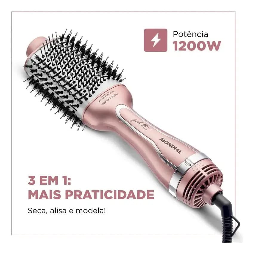 Escova Secadora By Juliette ES-JU-01 3 em 1 1300W Mondial Bivolt — imagem 3