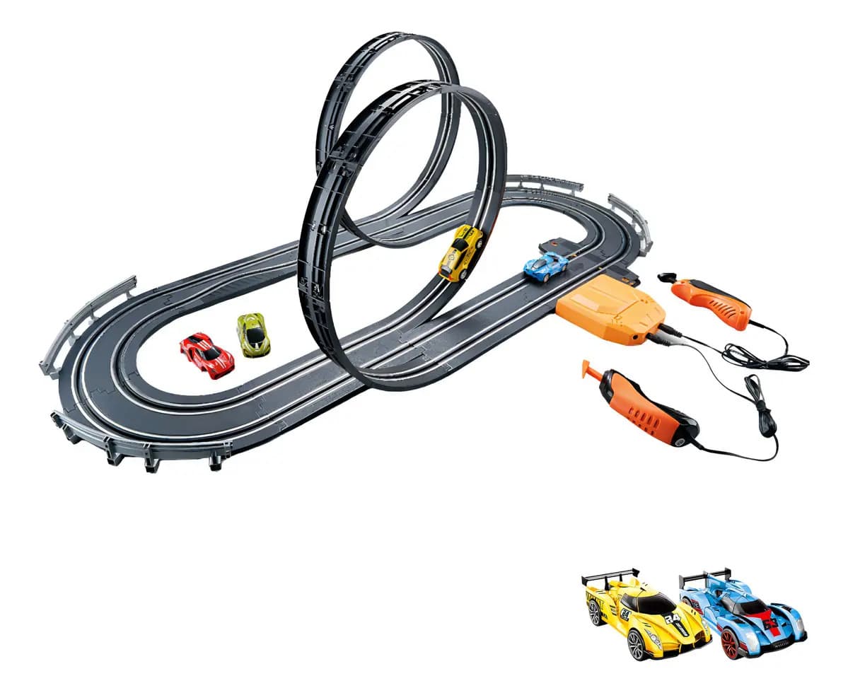 Pista Autorama Elétrica Com 3,40 Metros Double Looping — imagem 2