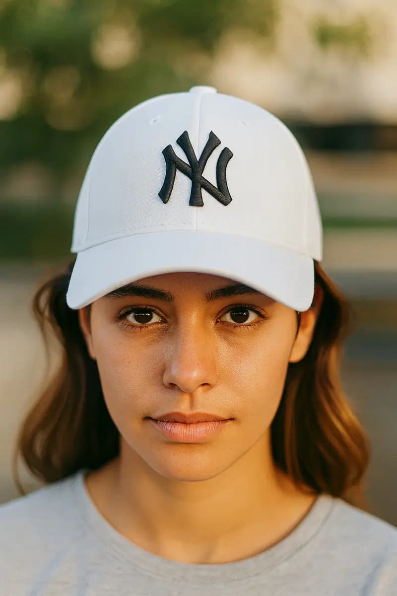 Boné Ny New York Masculino Feminino Unissex Fitão Blogueira Cor Branco E Preto Tamanho Un — imagem 2