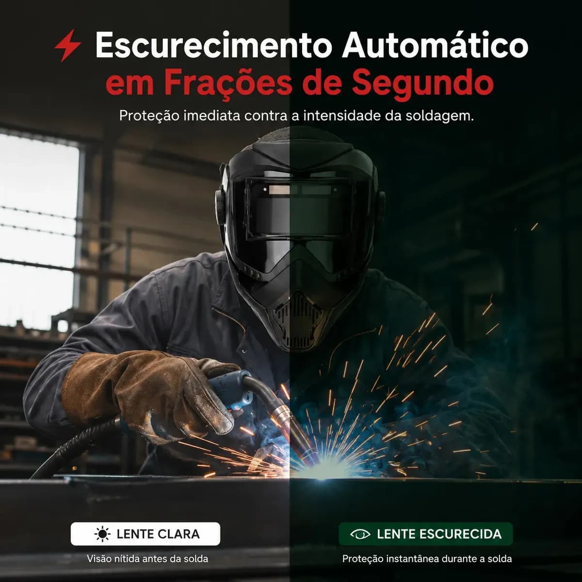 Eps-5633 Máscara De Solda Escurecimento Automático Profissional Regulável — imagem 2