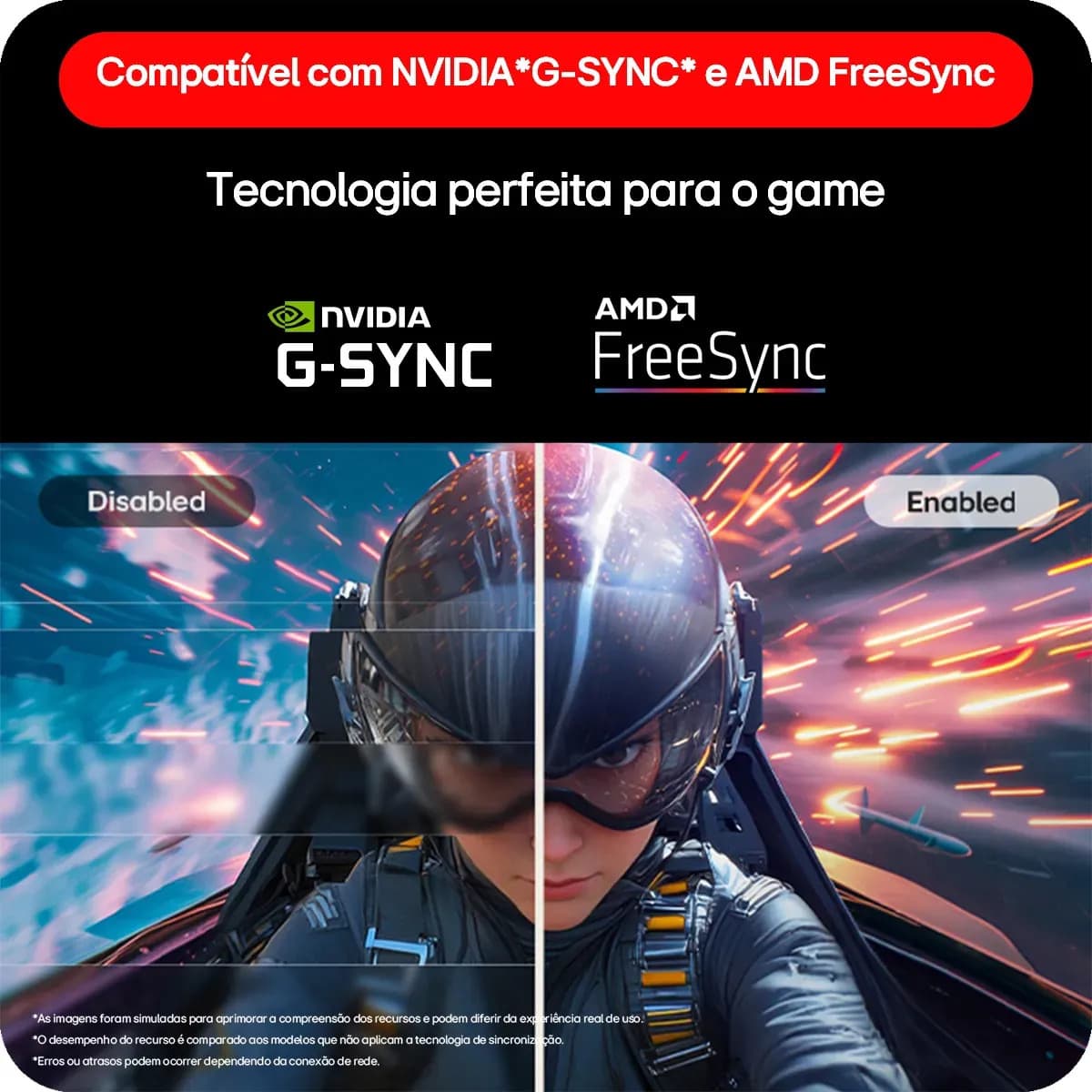 LG UltraGear Monitor Gamer 27" IPS, 144Hz Nativo, 1ms (MBR), Full HD (1920x1080), HDR10, NVIDIA G-SYNC, AMD FreeSync, Preto - 27G411B — imagem 6