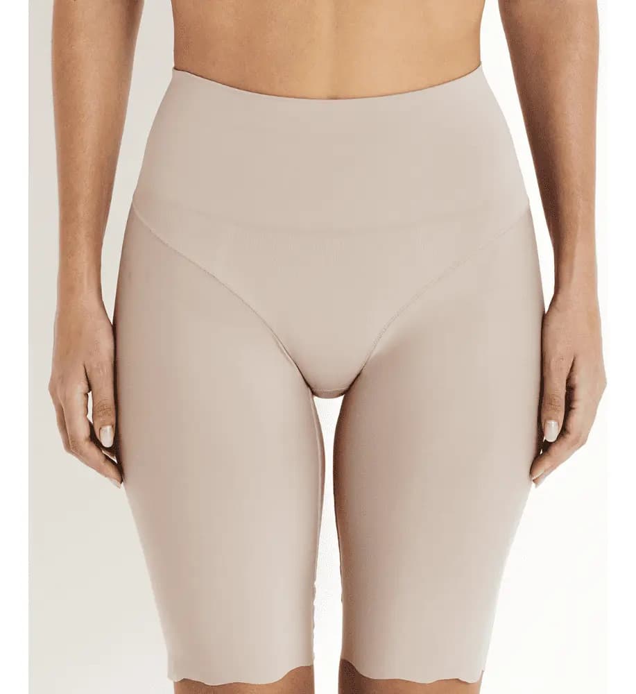 Bermuda Modeladora Longa Liz Zero Marcas Modela Bumbum Cor Sepia Tamanho Gg — imagem 2
