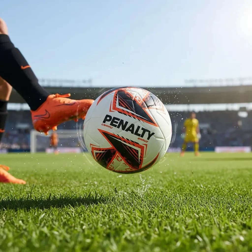 Bola De Futebol De Campo Penalty Bravo Xxv Cor Laranja — imagem 4