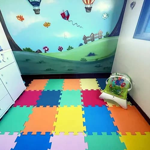 Kit 12 Tatames 50x50 10 Mm Colorido Economico — imagem 4