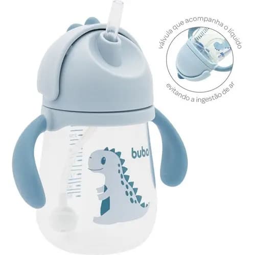 Copo Com Alça Removível 240 Ml Azul Claro 12580 - Buba Dino — imagem 5