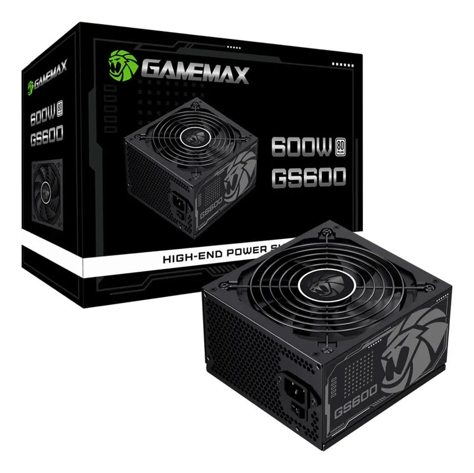 Fonte De Alimentacao 600w Gs600 80 Plus White Gamemax Cor Preto — imagem 3
