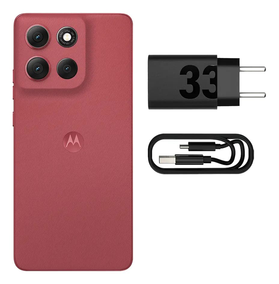 Smartphone Motorola Moto G86 5g - 256gb 8gb Ram+16gb Ram Boost, Tela 1.5k Poled, 50mp Sony Camera Ois Moto Ai, Videos Em 4k, Ip68 + Ip69 - Vermelho — imagem 6
