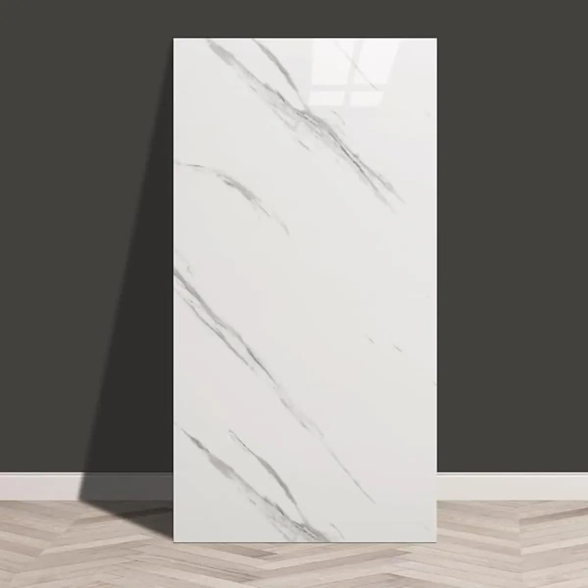 Kit 10 Placa Adesiva Mármore 3d Autocolante Parede Lavável Cor Mármore Branco Marca Hibo — imagem 3