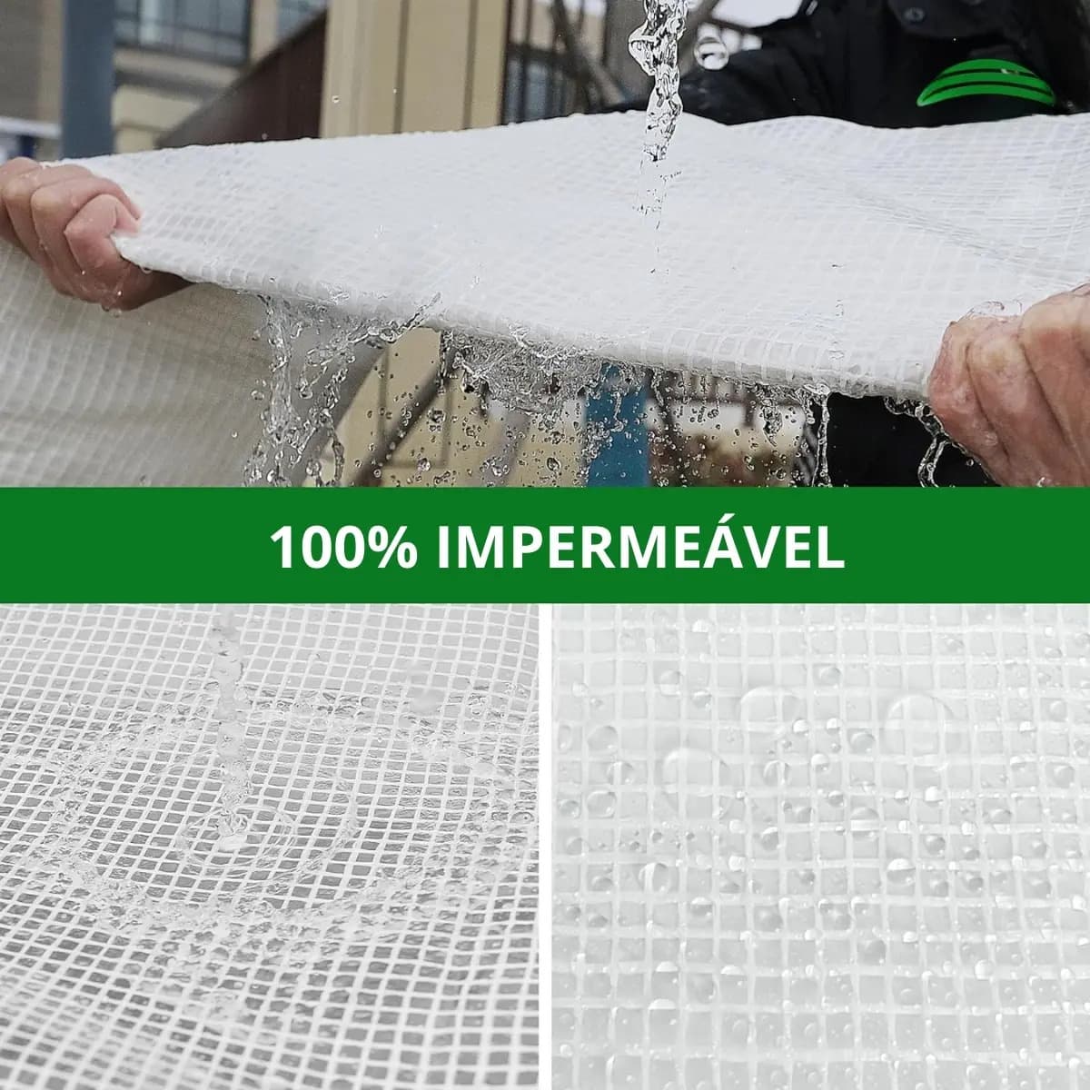 Lona Impermeável Plástica Transparente 2x2 Metros 100 Micras — imagem 4